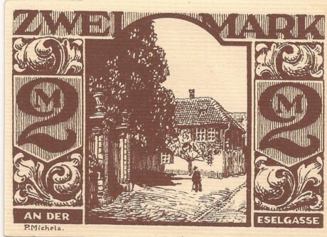 Реверс банкноты 2 marki (Niemcy) 1921