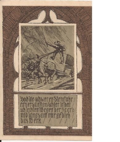 Реверс банкноты 50 fenigów (Niemcy) 1921