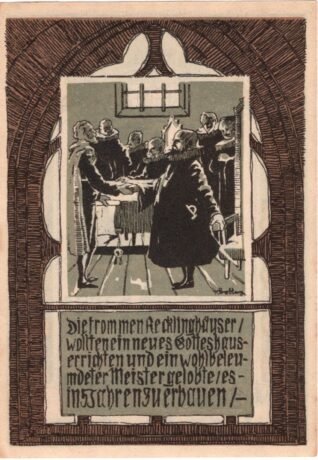 Реверс банкноты 50 fenigów (Niemcy) 1921