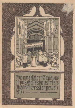 Реверс банкноты 50 fenigów (Niemcy) 1921