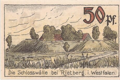 Реверс банкноты 50 fenigów (Niemcy) 1921