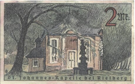 Реверс банкноты 2 marki (Niemcy) 1921