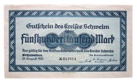 Аверс банкноты 500000 marek (Niemcy) 1923