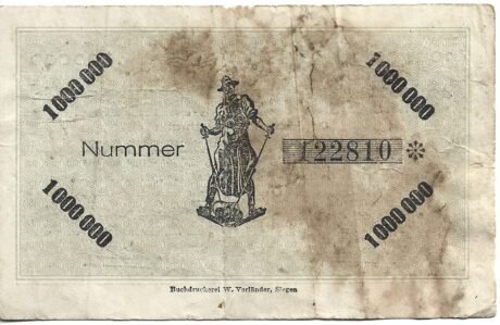 Реверс банкноты 1000000 marek (Niemcy) 1923