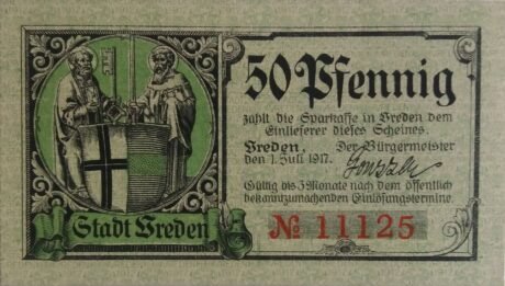 Аверс банкноты 50 пфеннигов (Германия) 1917 года