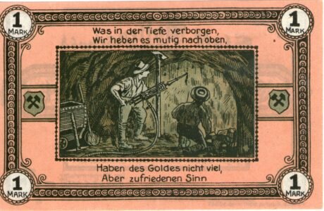 Реверс банкноты 1 marka (Niemcy)