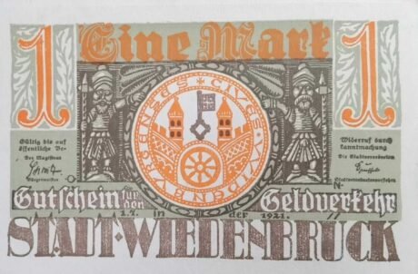 Аверс банкноты 1 marka (Niemcy) 1921