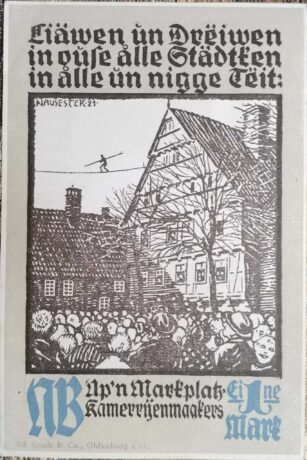 Реверс банкноты 1 marka (Niemcy) 1921