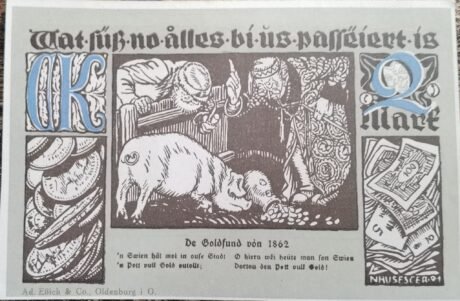 Реверс банкноты 2 marki (Niemcy) 1921