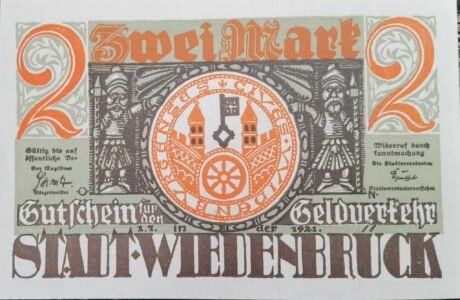 Аверс банкноты 2 marki (Niemcy) 1921