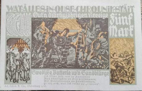 Реверс банкноты 5 marek (Niemcy) 1921