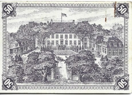 Реверс банкноты 50 fenigów (Niemcy) 1918