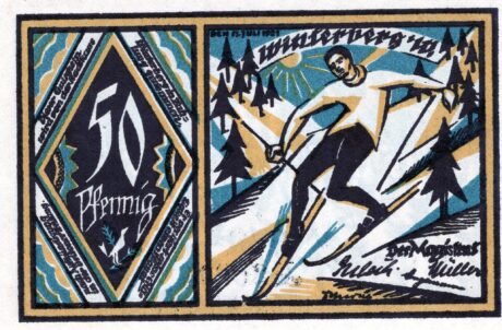 Аверс банкноты 50 fenigów (Niemcy) 1921