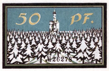 Реверс банкноты 50 fenigów (Niemcy) 1921