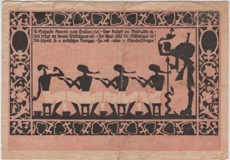 Реверс банкноты 100000 marek (Niemcy) 1923