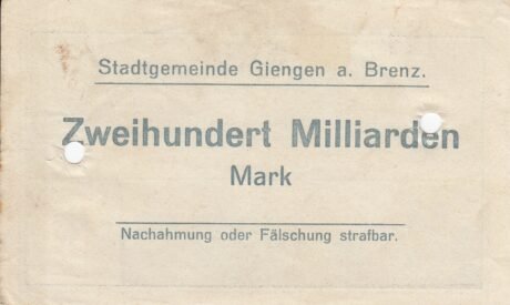 Реверс банкноты 2000000000000 marek (Niemcy) 1923