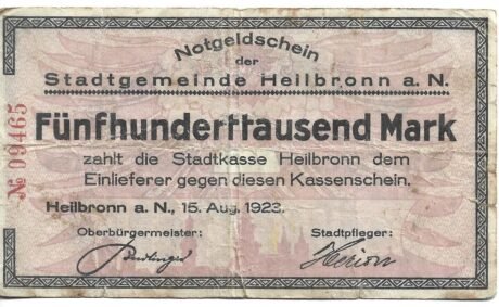 Аверс банкноты 500000 marek (Niemcy) 1923