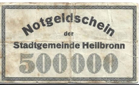 Реверс банкноты 500000 marek (Niemcy) 1923