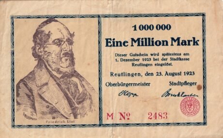 Аверс банкноты 1000000 marek (Niemcy) 1923