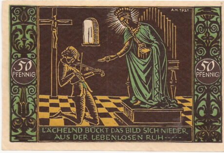 Реверс банкноты 50 fenigów (Niemcy) 1921