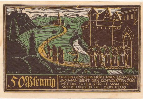 Реверс банкноты 50 fenigów (Niemcy) 1921