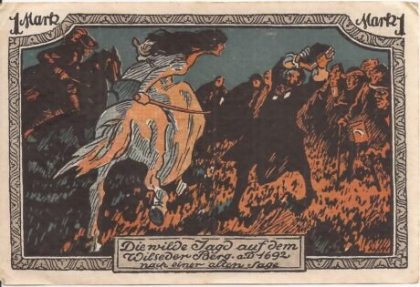 Реверс банкноты znaczek Verein Naturschutzpark/Heidepark (Niemcy) 1921