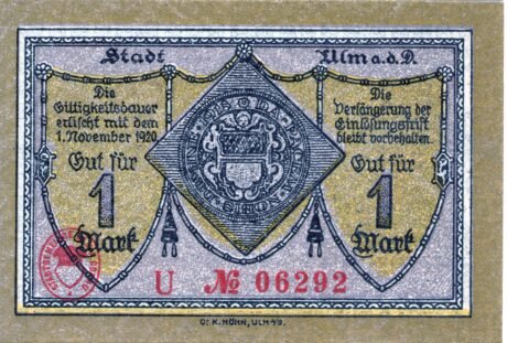 Аверс банкноты марка (Германия) 1918 года