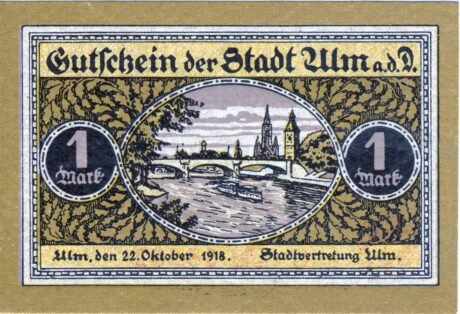 Реверс банкноты марка (Германия) 1918 года