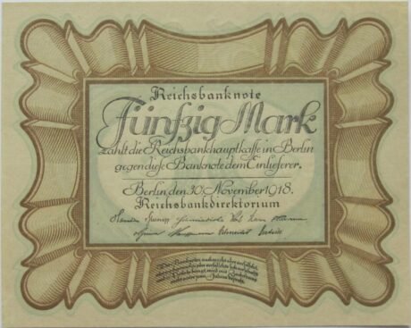 Аверс банкноты 50 марок 