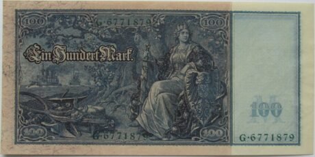 Реверс банкноты 100 марок 