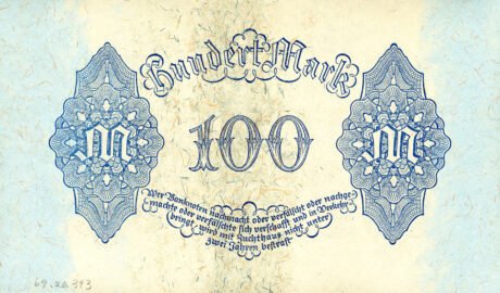 Реверс банкноты Banknot 100 marek „Reich” (Niemcy) 1922