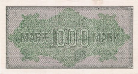 Реверс банкноты 1000 марок 
