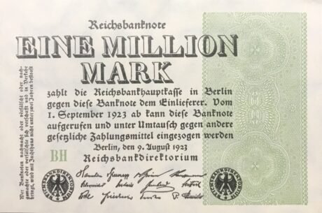 Аверс банкноты 1000000 марок 