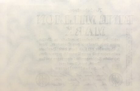 Реверс банкноты 1000000 марок 