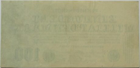 Реверс банкноты 100000000000 марок 