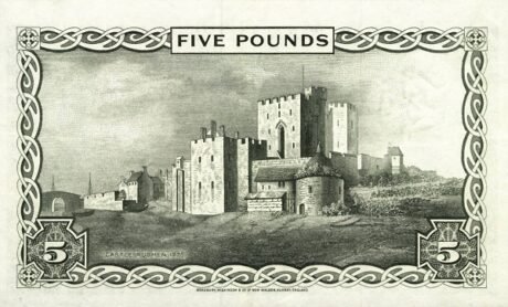 Реверс банкноты 5 фунтов (Великобритания) 1961 года
