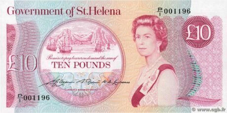 Аверс банкноты 10 funtów – Elżbieta II (Wielka Brytania) 1979