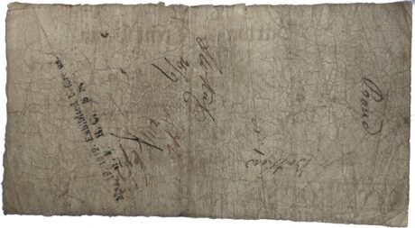 Реверс банкноты 1 фунт (Великобритания) 1817 года