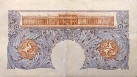 Реверс банкноты 1 фунт (Великобритания) 1940 года