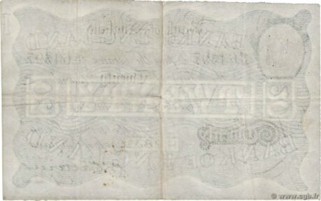 Реверс банкноты 20 фунтов White (Великобритания) 1870 года