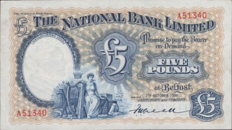 Аверс банкноты 5 фунтов 