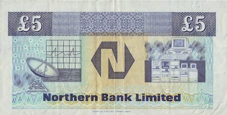 Реверс банкноты 5 фунтов 