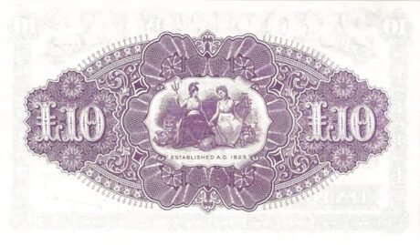 Реверс банкноты 10 фунтов 