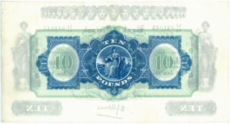 Реверс банкноты 10 фунтов 