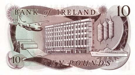 Реверс банкноты 10 фунтов 