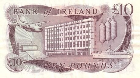 Реверс банкноты 10 фунтов 