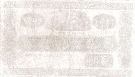 Реверс банкноты 50 фунтов 