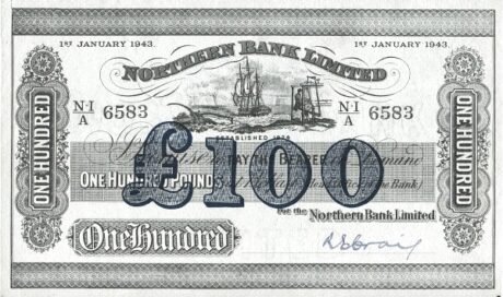 Аверс банкноты 100 фунтов 