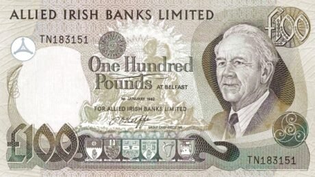 Аверс банкноты 100 фунтов 