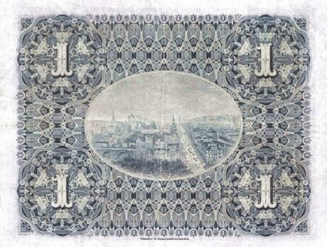 Реверс банкноты 1 фунт 